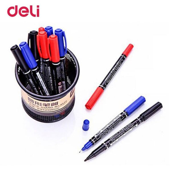 Deli wholesale 3pcs colored dual tip 0.5/1 mm fast dry permanent sign marker pens for fabric metal quality fineliner for drawing Stationary & Office Suplies  KAKU24X7.COM https://www.kaku24x7.com https://www.kaku24x7.com/product/deli-wholesale-3pcs-colored-dual-tip-0-5-1-mm-fast-dry-permanent-sign-marker-pens-for-fabric-metal-quality-fineliner-for-drawing/